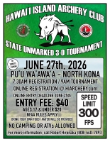 2026 HIAC State 3-D Unmarked Tournament